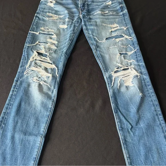 Men’s American Eagle Outfitters Airflex Slim Fit Blue Jeans 29x34 some flaws - Picture 5 of 11